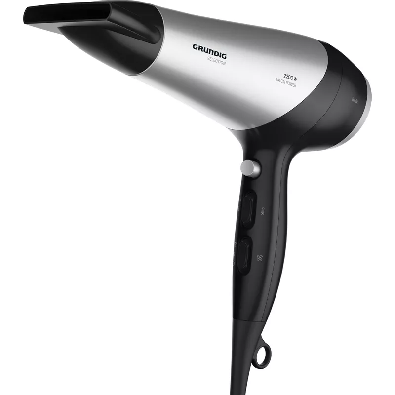 Grundig HD 6080 B Hair Dryer 2200W Black & Silver